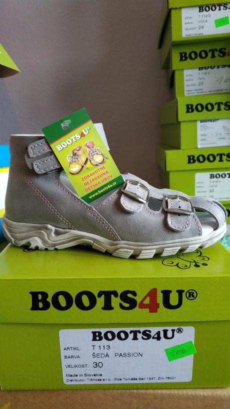 Sandálky essi boots kvalitní kožené kluk, 28 / 29