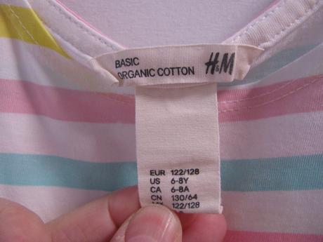 Bavlněné dívčí šaty h&m, h&m,128