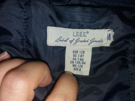 Frajerská mírně vyteplená bunda h&m vel. 128, h&m,128