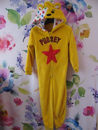 Krásný fleecový overal s kapucí na spaní, george,128