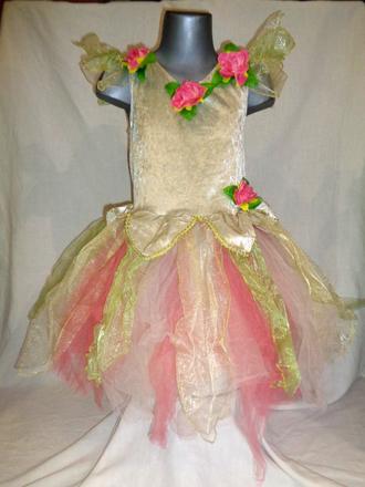 Karneval - květinová víla - 8-10 let, 