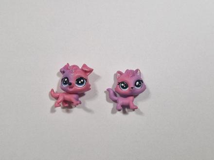 Littlest pet shop collie dazzlepink,viola twinkled, 