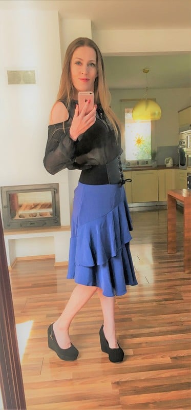 Nová pc 550 sukně s volány, vel m/l, amisu, amisu,l