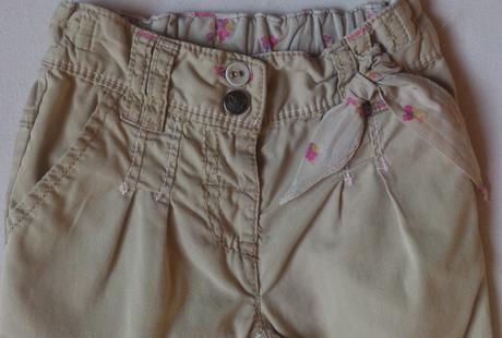 Dětské plátěné kalhoty, pláťáky, pláťáčky, zn.next, next,80