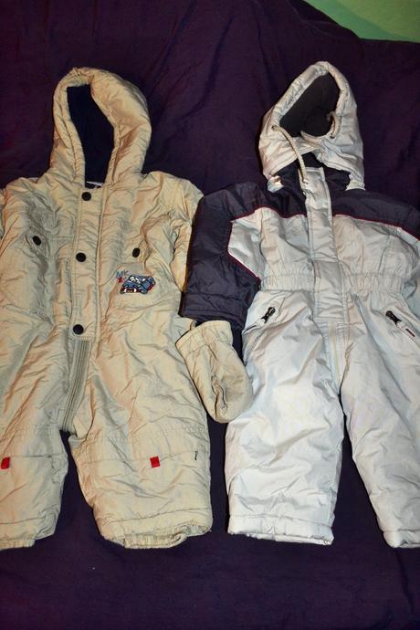 2x silná zimní kombinéza v.74-80, 74