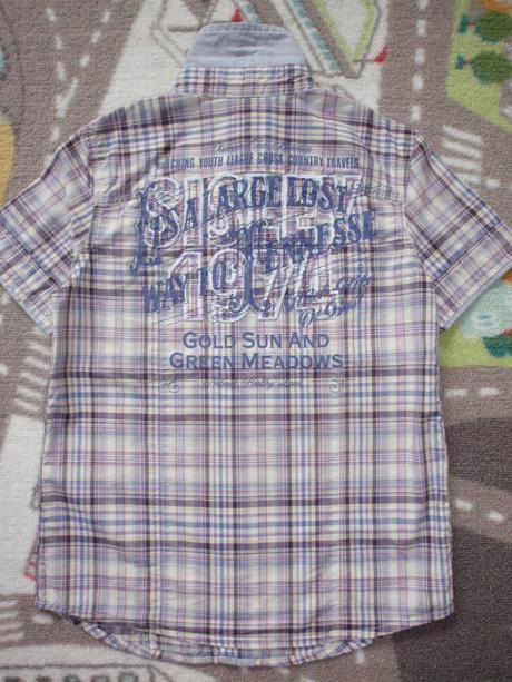 Košile-košilka šedo-fialová vel.122/128., sisley,122