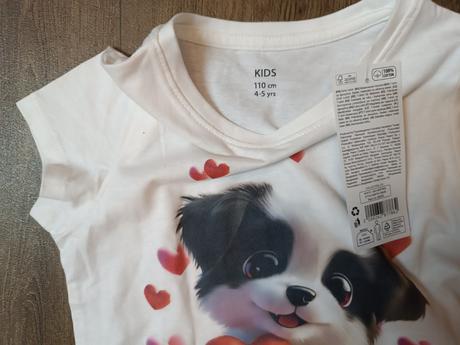 2x dívčí trička s krátkým rukávem, vel. 110, kids,110