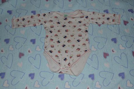 Bavlněné body s medvídky, dlouhý rukáv, 92