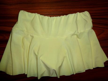 Luxusní svítivě žlutá sukně se sponou, girl2girl,122