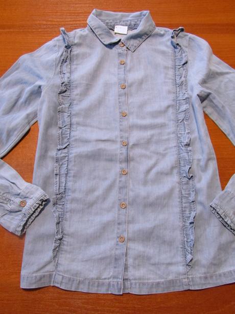 Dívčí džínová košile vel 146-152, f&f,152