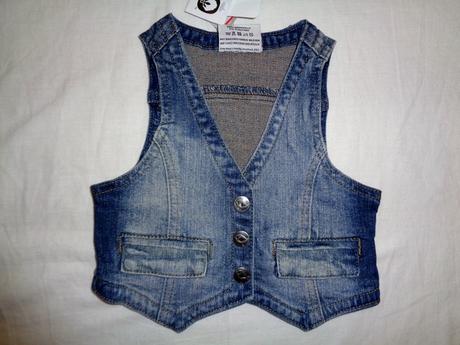 Exkluzivní měkoučká riflová vesta, topolino,104