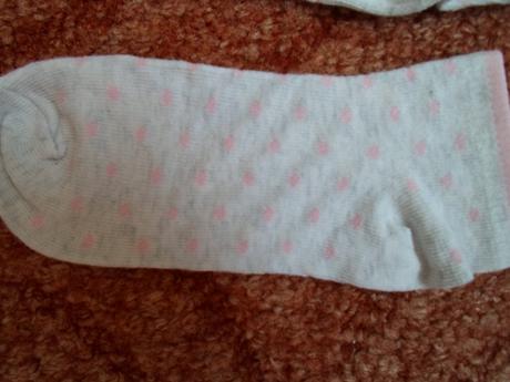 Bílé růžové šedé kotníkové ponožky 9 párů - 27-30, 27