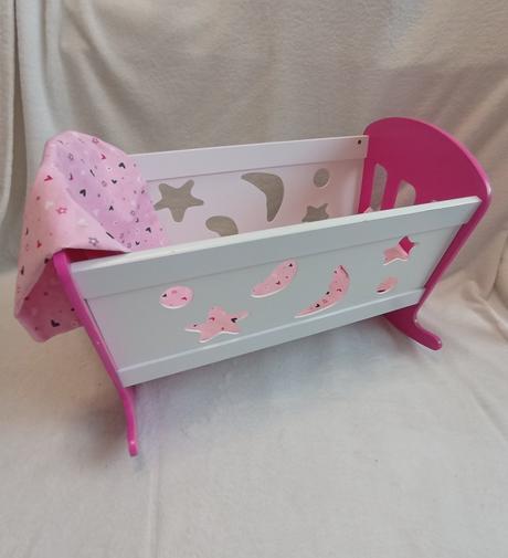 Dřevěná kolébka pro panenky my beautiful dollsroom,