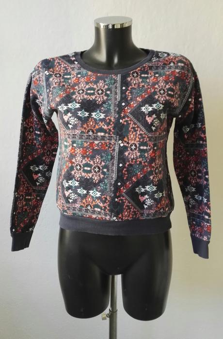 Vzorovaná mikina divided - vel.xs, h&m,xs