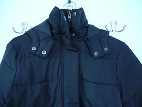 Černá péřová bunda s kapucí bonprix vel. 44, bonprix,44