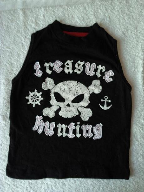 Tričko s lebkou, rebel,98