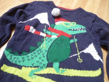 Vánoční dino svetr 7-8, 128