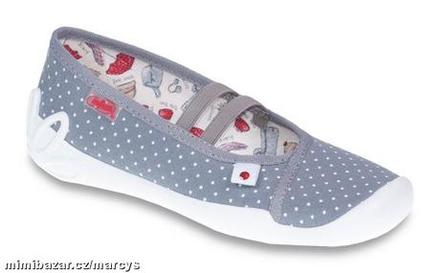 Dívčí papučky, balerínky befado, certif.obuv, befado,33 / 34