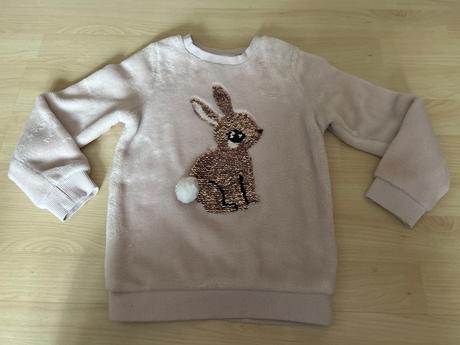 Chlupatková mikina  - interaktivní, h&m,110