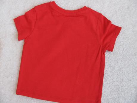 Bavlněné červené tričko - v.6 měs., 68