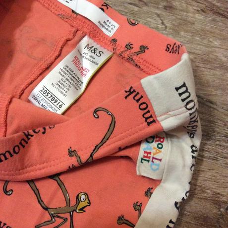 Legíny s opičkami zn. m&s, marks & spencer,110