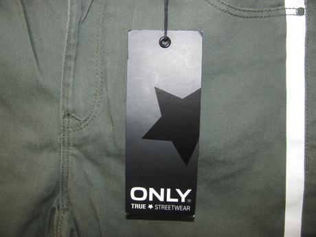 Elastické khaki capri džíny only, only,xs