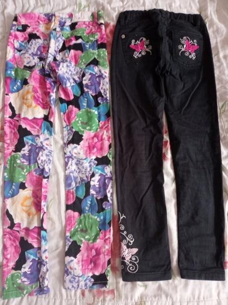 Rifle a letní kalhoty 140/146, okay,140