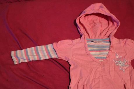 Dívčí halenka květy a proužky, okay,80