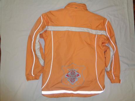 Luxusní svítivě oranžová teploučká zimní bunda, c&a,152