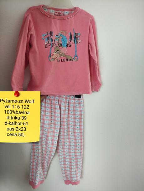 Pyžamo, wolf,116