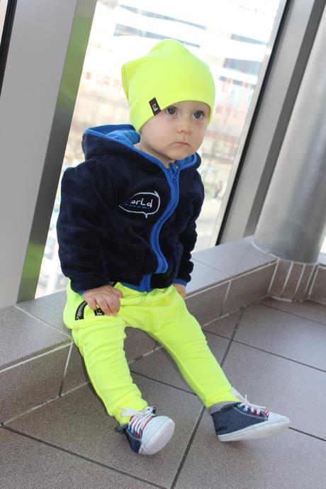 Baggy tepláky s kapsou na zip, 74 - 110