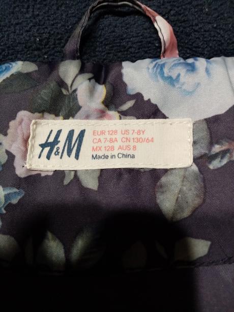 Vesta hm, girls vel. 122/128, h&m,122