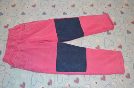 128 134 140 oteplené kalhoty manšestrové, 128