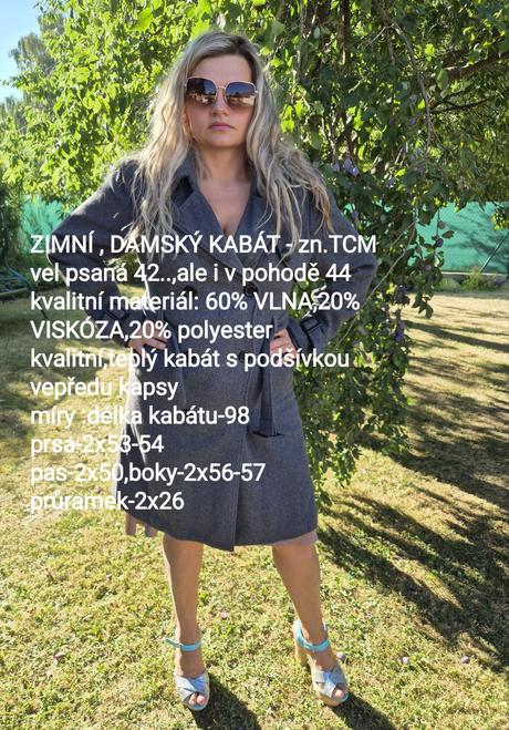 Flaušovy kabátek - zn.tcm,vel.42, tcm,42