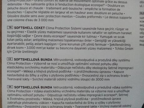 Bunda softshell, tchibo,42