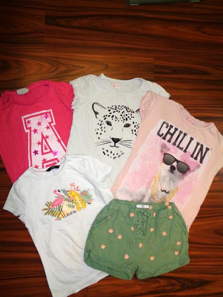 Letní balíček pro holku - 5 kusů - velikost 128, 122–134
