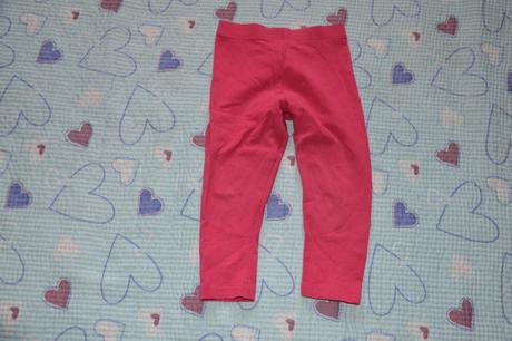 Růžové legíny legínky faf, f&f,80