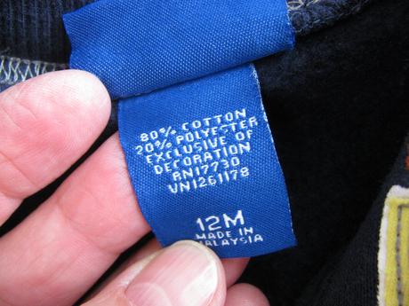 Tmavě modrá tepláková bunda, mikina, oshkosh,80