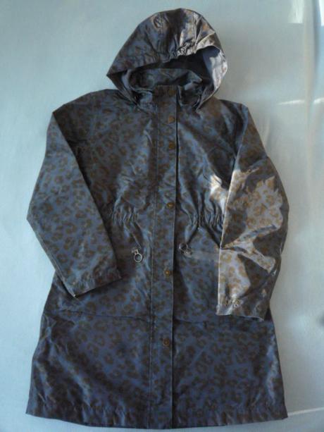 Modro-černý nepromokavý kabát tchibo 146-152, tchibo,146