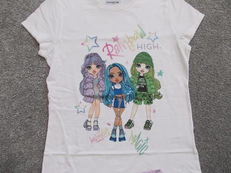 Krátká letní pyžama / pyžamka rainbow, vel.146, c&a,146