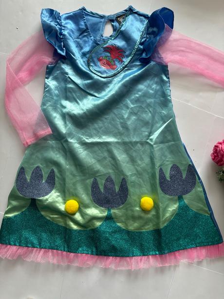 An14/ kostým šaty troll - v.4/6 let,