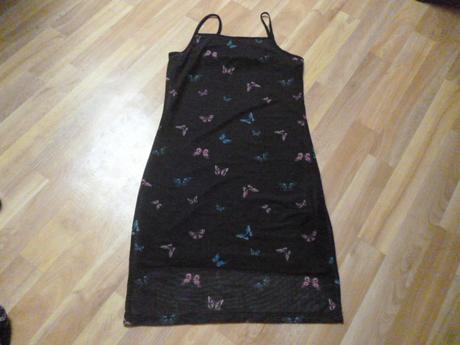 Elastické motýlkové šaty vel. 12-15, new look,158