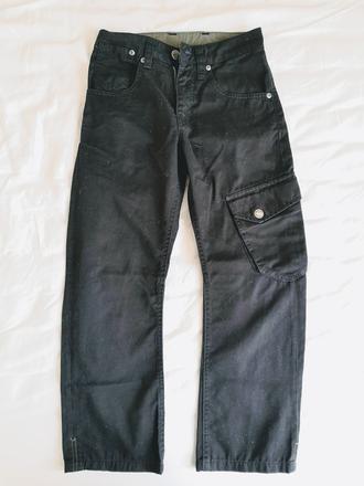 Černé kalhoty, h&m,134