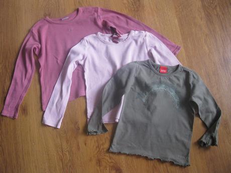 3 x tričko, h&m,110