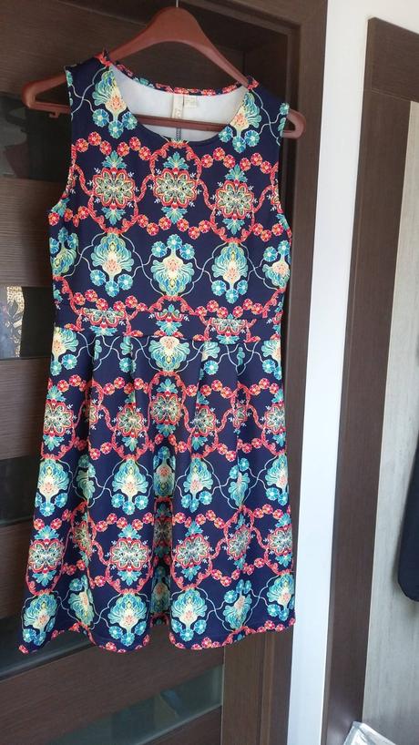 Šaty s potiskem bodyflirt-nenošené, bonprix,42