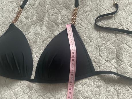 Plavková podprsenka se zlatým zdobením- větší prsa, xl