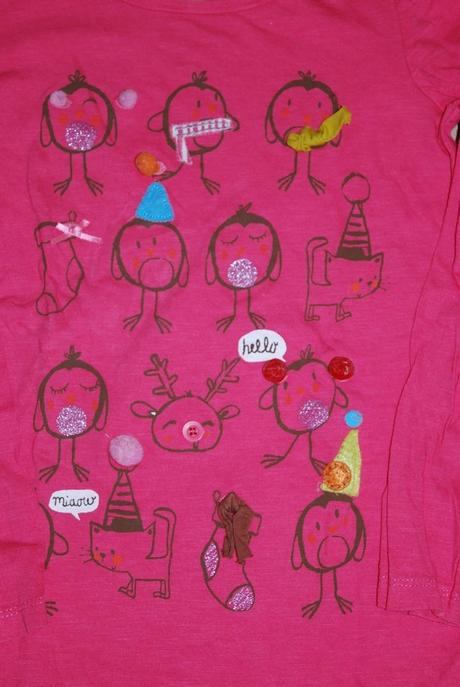 Růžove tričko s pandulaky, next,116