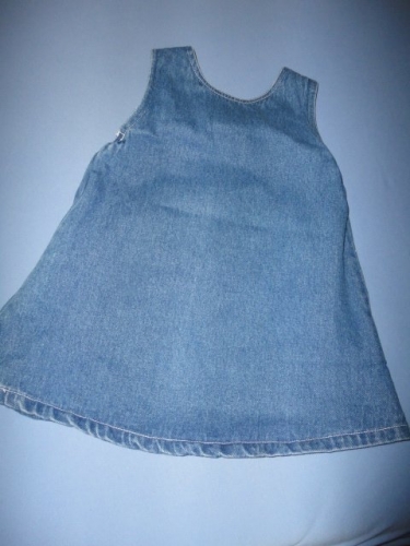 Riflová sukeň šatičky, vel. 18-24 mesíců, 92