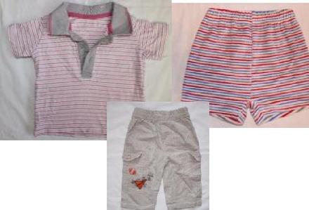 C72polo tričko+am63samet.kraťasy+ao35plát. kalhoty, 68