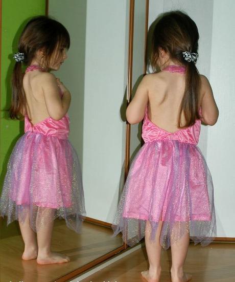 Karnevalový kostým šaty růžová duhová víla,